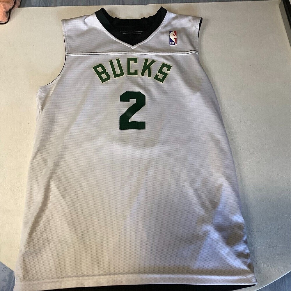NBA Bucks #2 Ellsworth Jersey Size Large Alleson Athletic Reversible Black/White - Picture 3 of 11